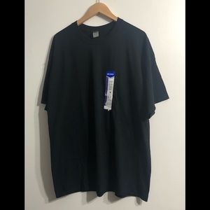 Men’s Crew Neck Short Sleeves Shirt Black. 2XL /2TG/2EG